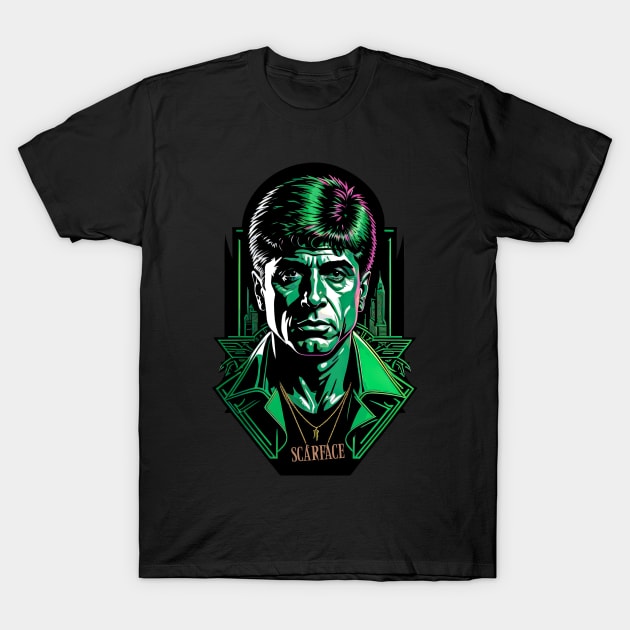 Scarface Tony T-Shirt by DeathAnarchy